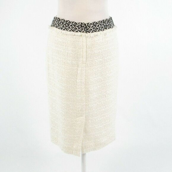 Ivory black DD COLLECTION pencil skirt 4 - Picture 7 of 8